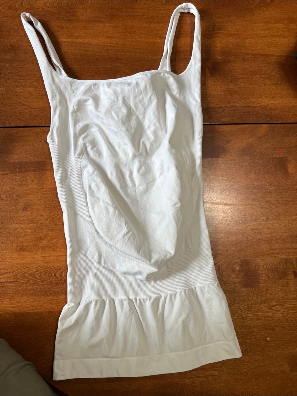 White Pregnancy Support Tank Top
